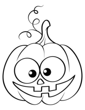 Dibujo de Lindo Jack o Lantern para Colorear