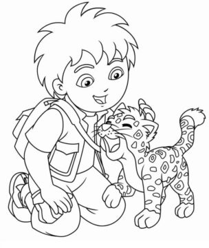 Dibujo de Jaguar Ile Diego para Colorear