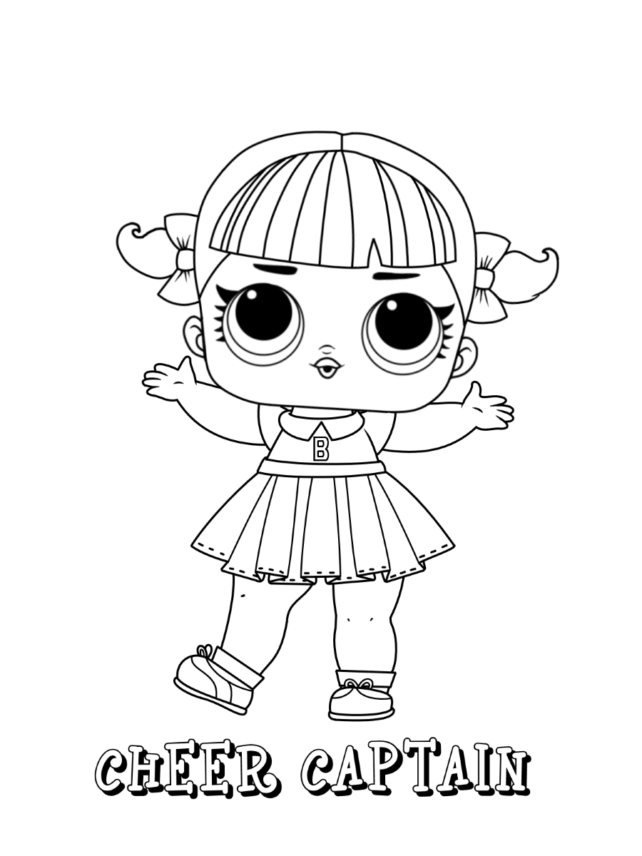 Dibujo de Animar capitán muñeca Jajaja para Colorear