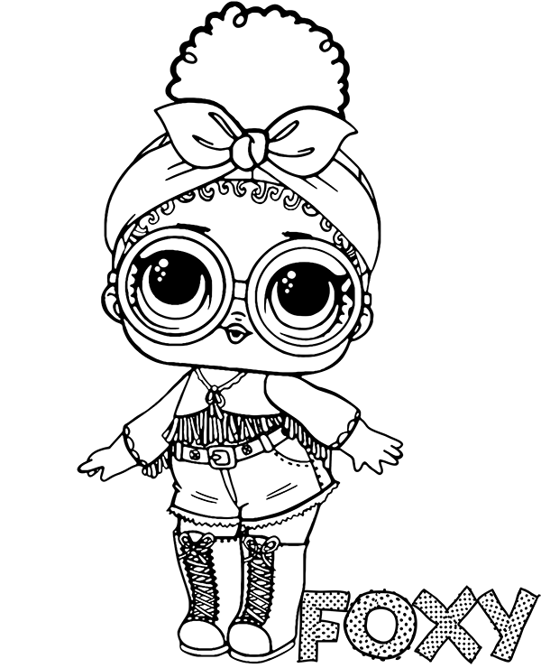 Dibujo de Muñeca Astuto Jajaja para Colorear