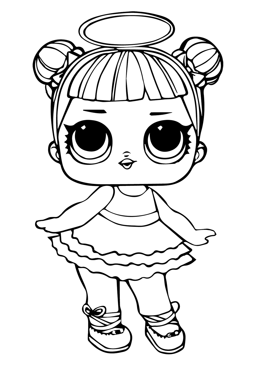 Dibujo de Muñeca Az Car Jajaja para Colorear