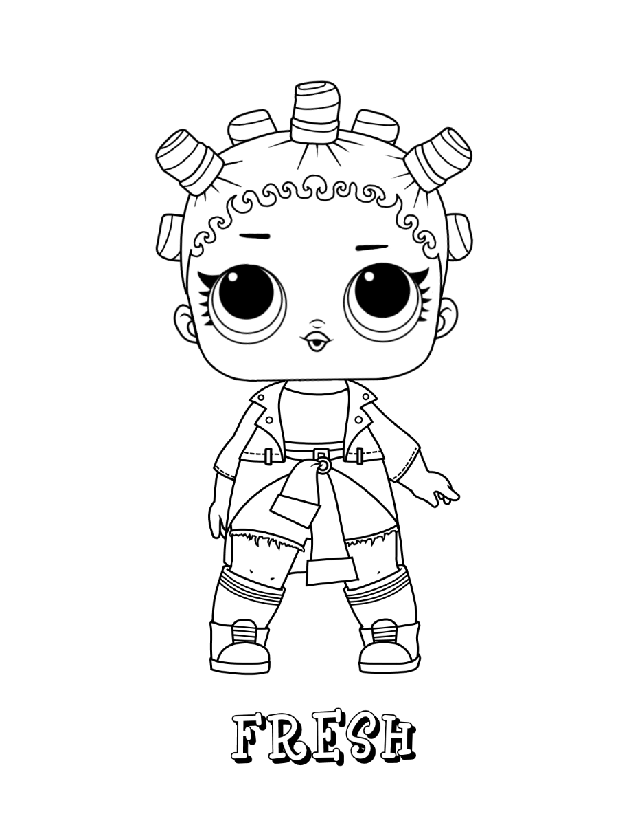 Dibujo de Muñeca Jajaja Fresca para Colorear