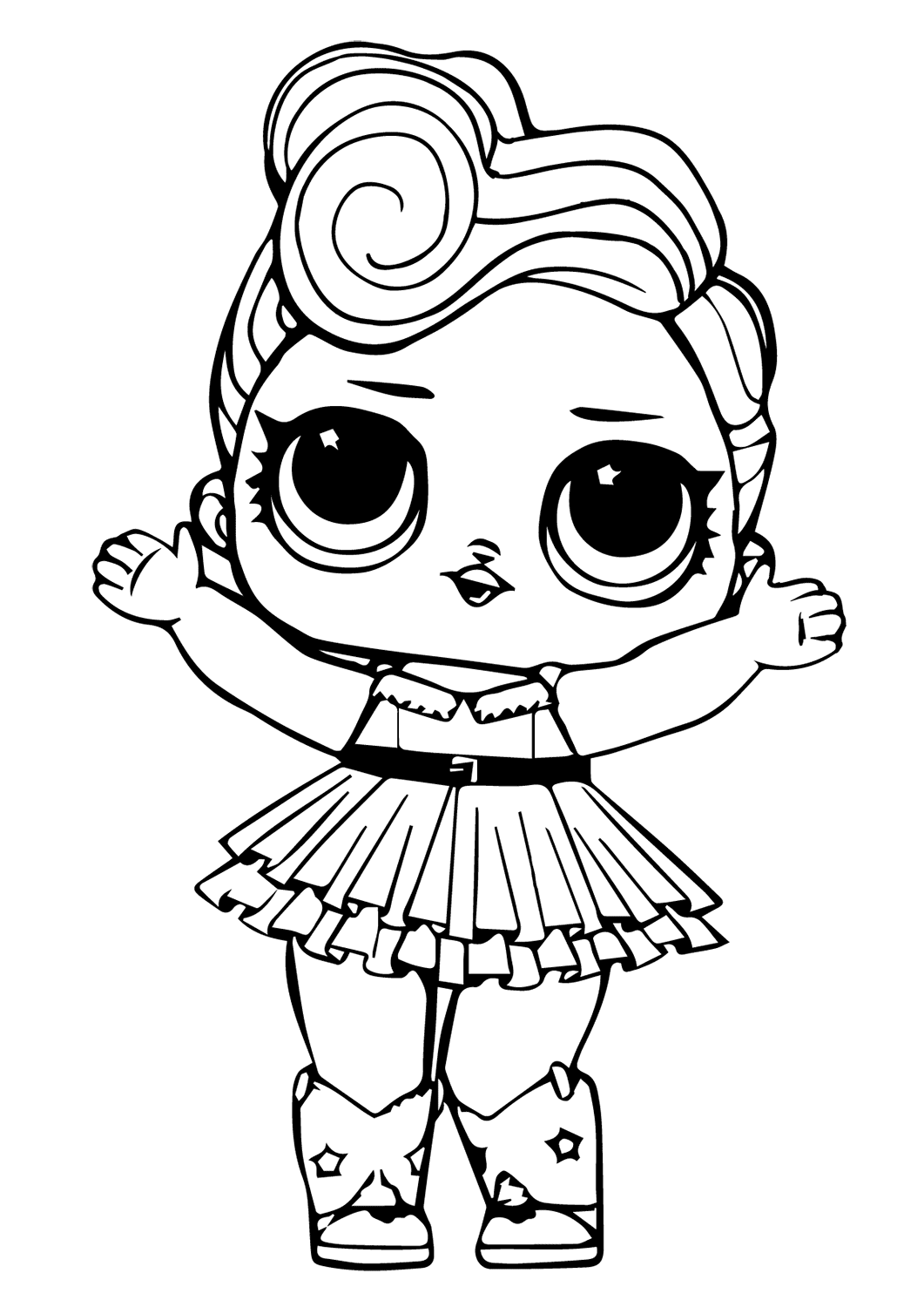 Dibujo de Muñeca Luxe Jajaja para Colorear