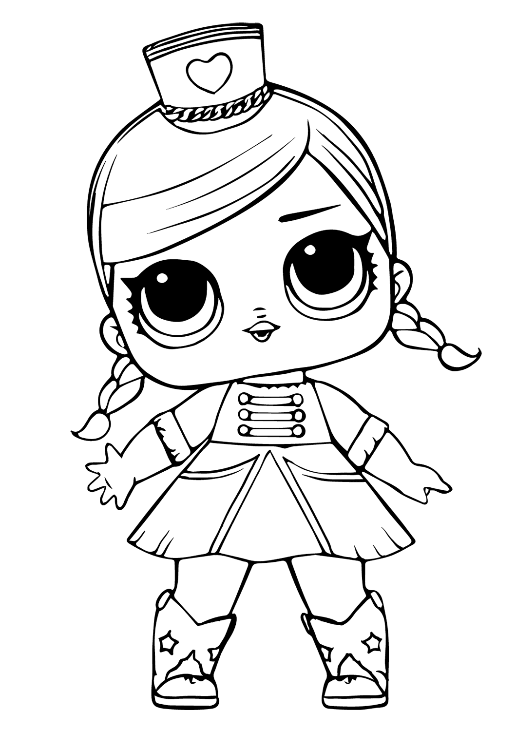 Dibujo de Muñeca Majorette Jajaja para Colorear