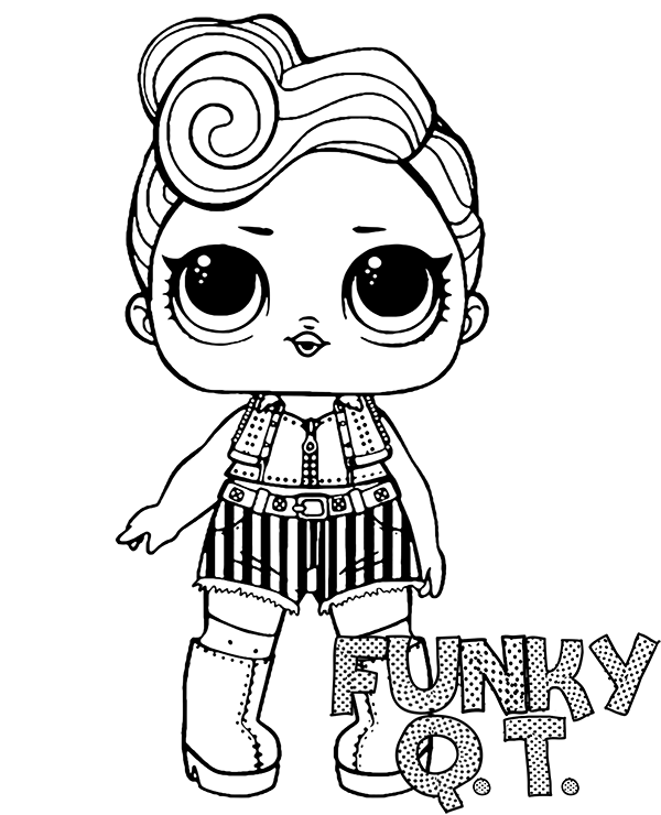 Dibujo de Muñeca Miedosa Qt Jajaja para Colorear