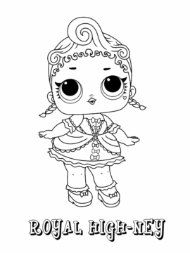 Dibujo de Muñeca Real Alto Ney Jajaja para Colorear