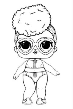 Dibujo de Muñeca Rotura Marea Jajaja para Colorear