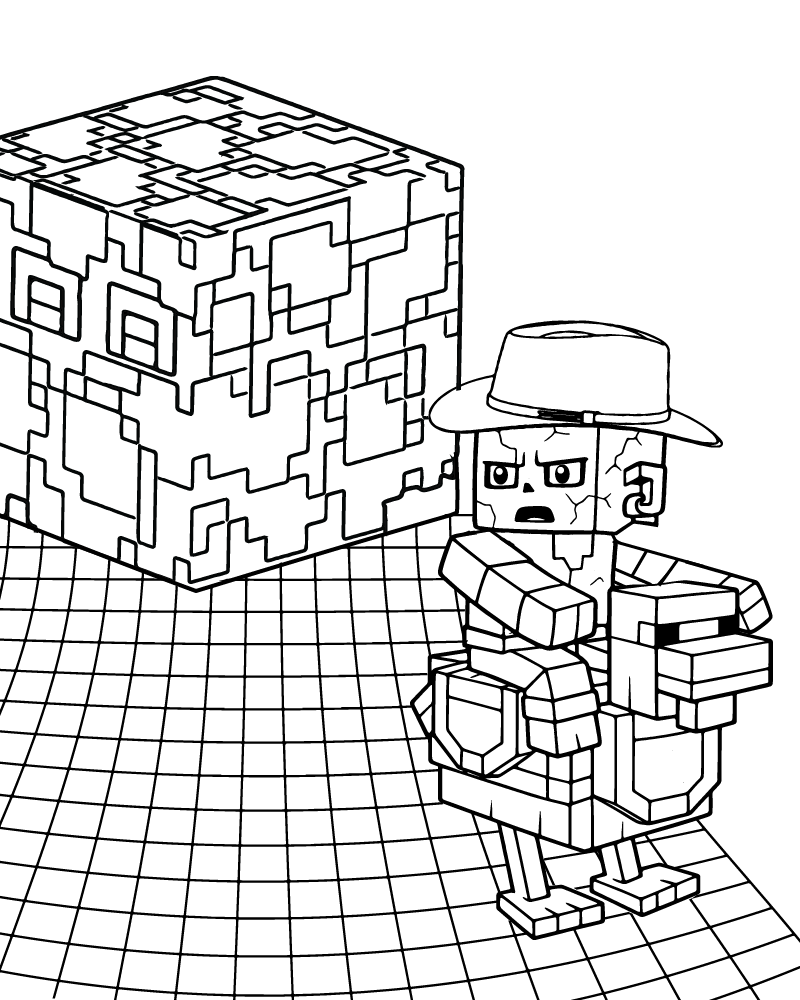 Dibujo de Imgi 9 Chicken Zombie Grow a Garden Coloring Page para Colorear