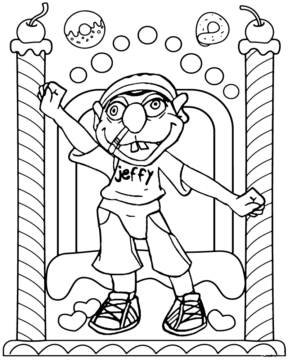 Dibujo de Imgi 16 Jeffy From Supermariologan Coloring Page para Colorear