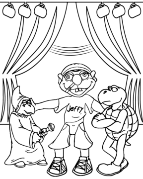 Dibujo de Imgi 17 Jeffy The Puppet With Circus Animals Coloring For Kids para Colorear