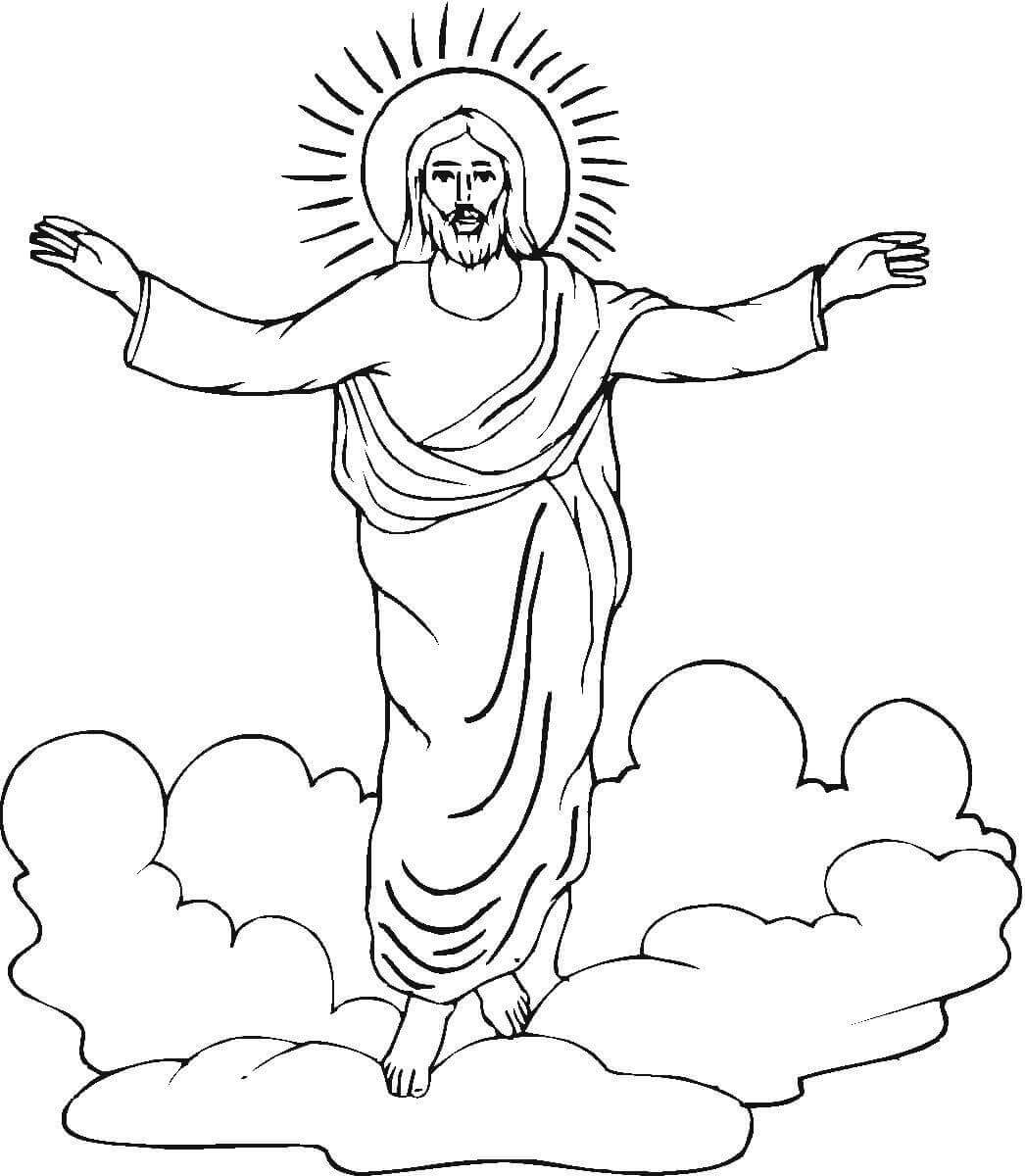 Dibujo de La Resurreccion de Jesús para Colorear