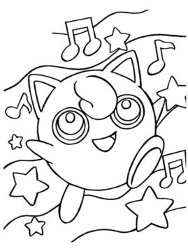 Dibujo de Lindo Jigglypuff para Colorear