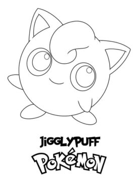 Dibujo de Pokémon Jigglypuff para Colorear