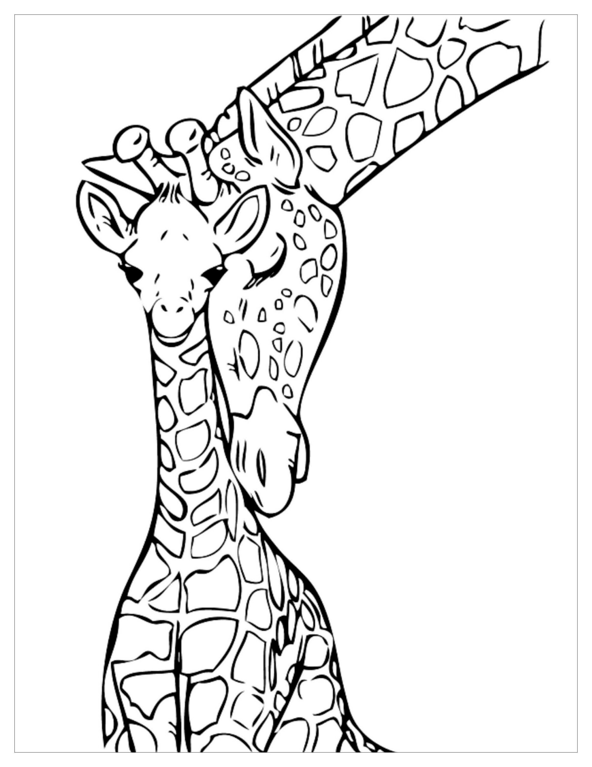 Dibujo de Jirafa para niños para Colorear