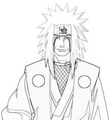 Dibujo de Genial Jiraiya para Colorear