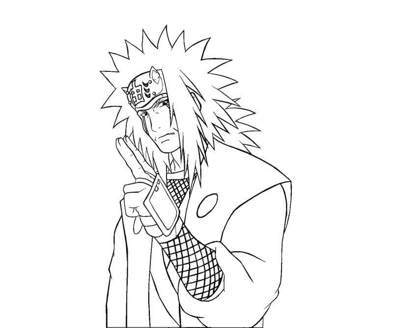Dibujo de Gran Jiraiya para Colorear