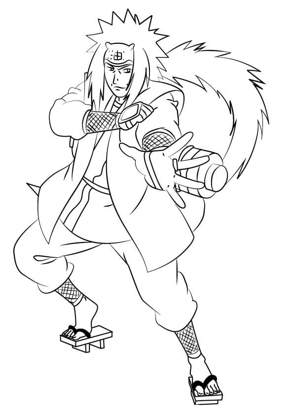 Dibujo de Impresionante Jiraiya para Colorear