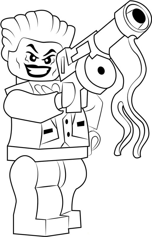 Dibujo de Divertido Joker de Lego para Colorear