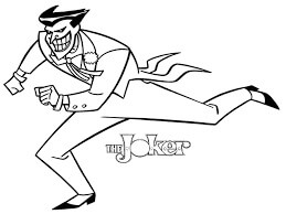Dibujo de Joker Corriendo para Colorear