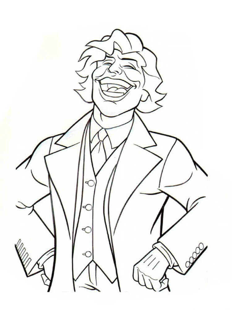 Dibujo de Joker Divertido para Colorear