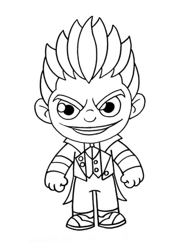 Dibujo de Joker Fortnite para Colorear