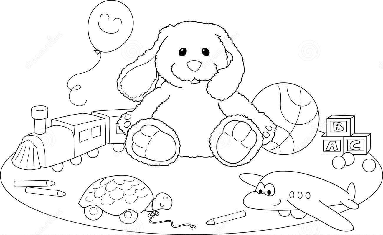 Dibujo de Juguete Kawaii para Colorear