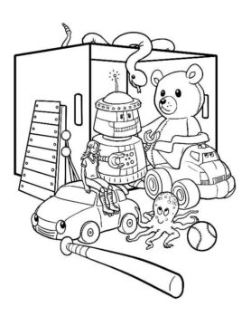 Dibujo de Juguete Lindo para Colorear