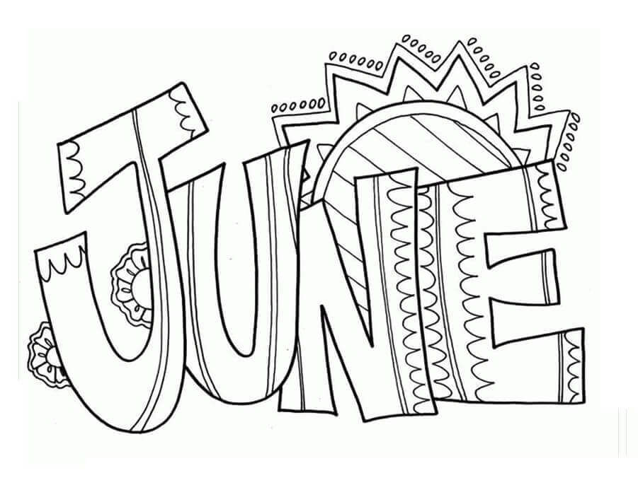 Dibujo de 2 de Junio para Colorear