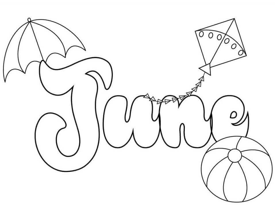 Dibujo de 3 de Junio para Colorear