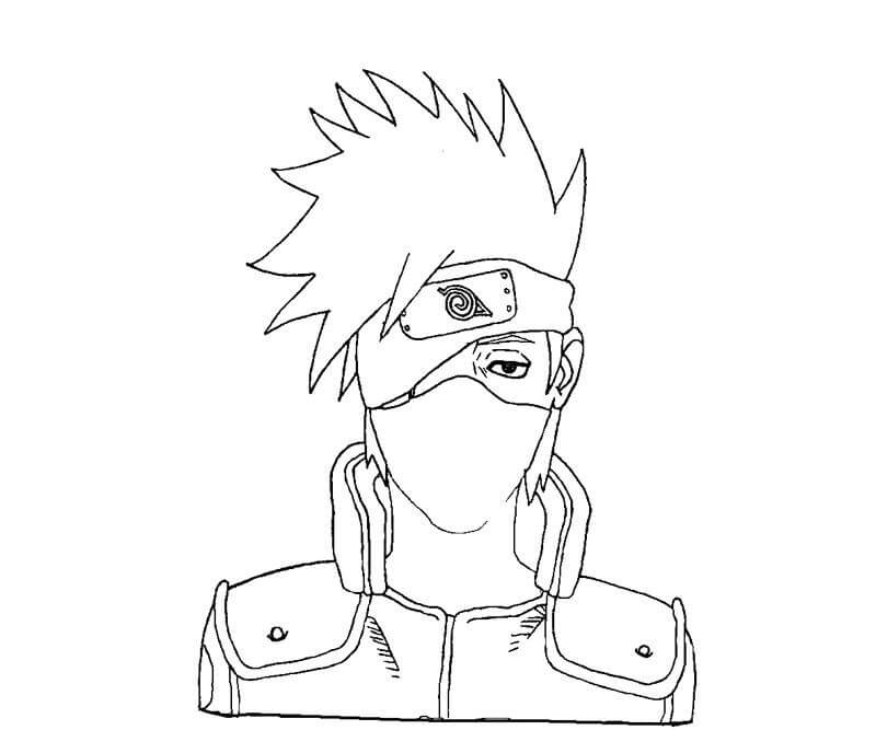 Dibujo de Buen Kakashi para Colorear