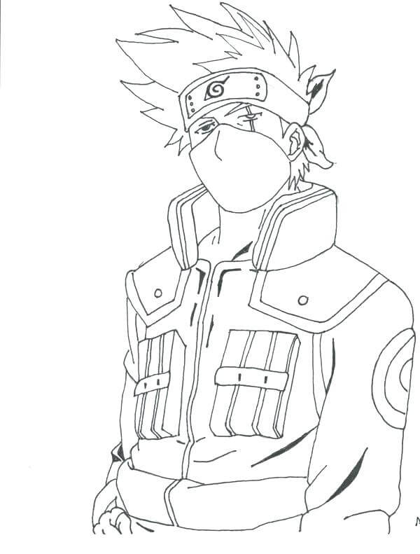 Dibujo de Gran Kakashi para Colorear