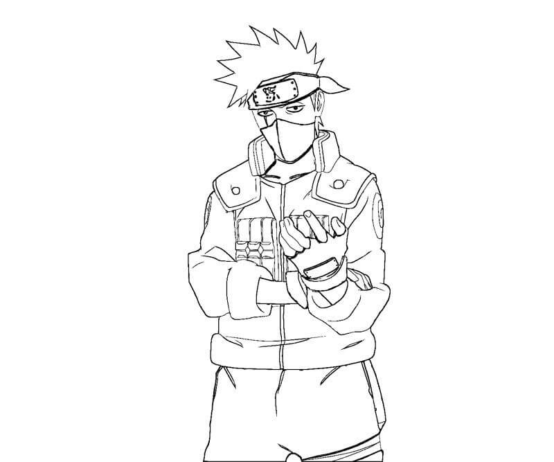 Dibujo de Kakashi Perfecto para Colorear