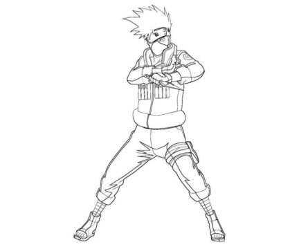 Dibujo de Normal Kakashi para Colorear