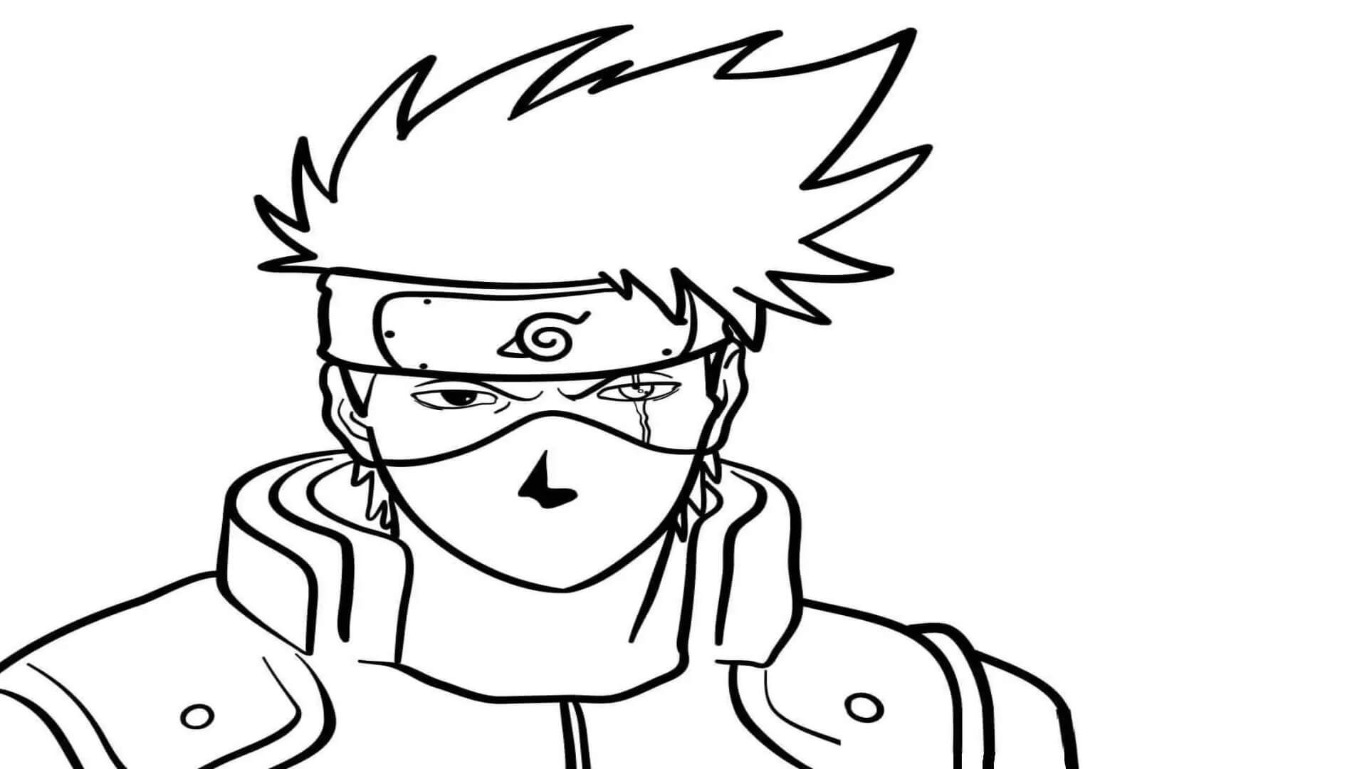 Dibujo de Sharingan Kakashi para Colorear