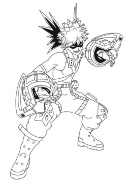 Dibujo de Fresco Bakugo para Colorear
