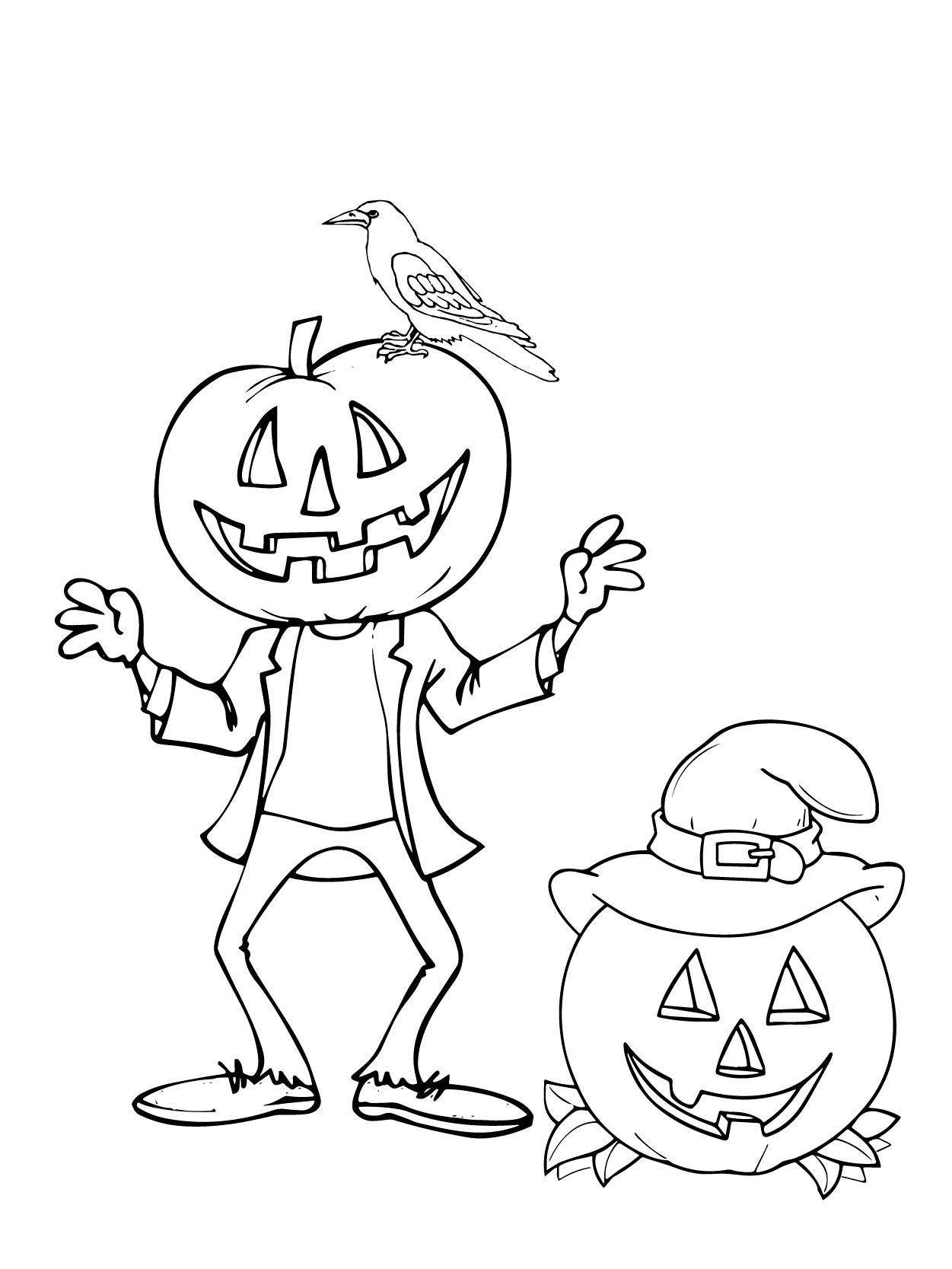 Dibujo de Kawaii Halloween 02 para Colorear
