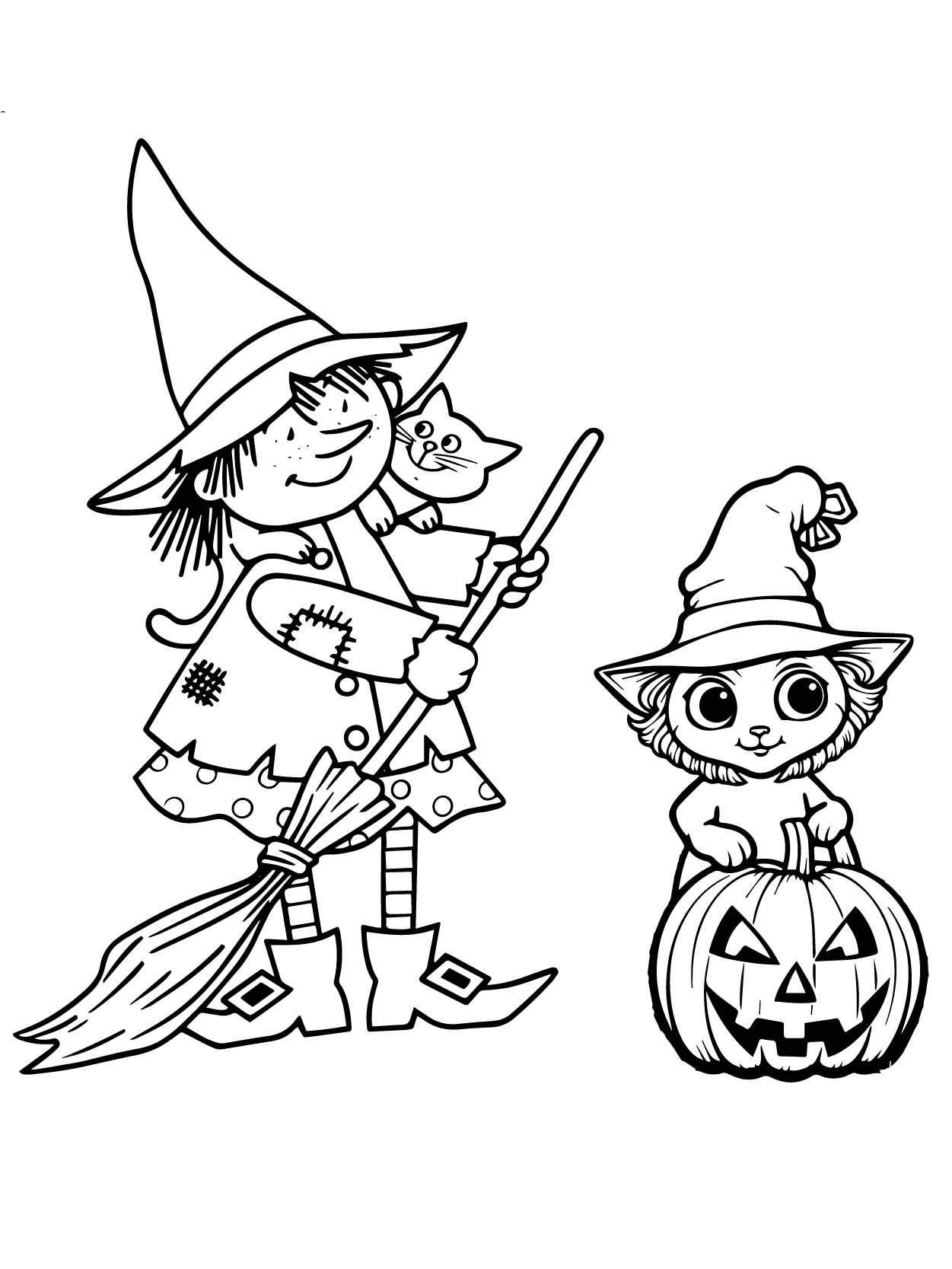 Dibujo de Kawaii Halloween 06 para Colorear