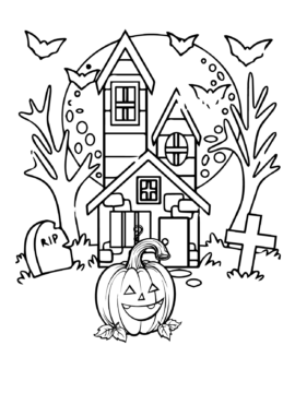 Dibujo de Kawaii Halloween 15 para Colorear