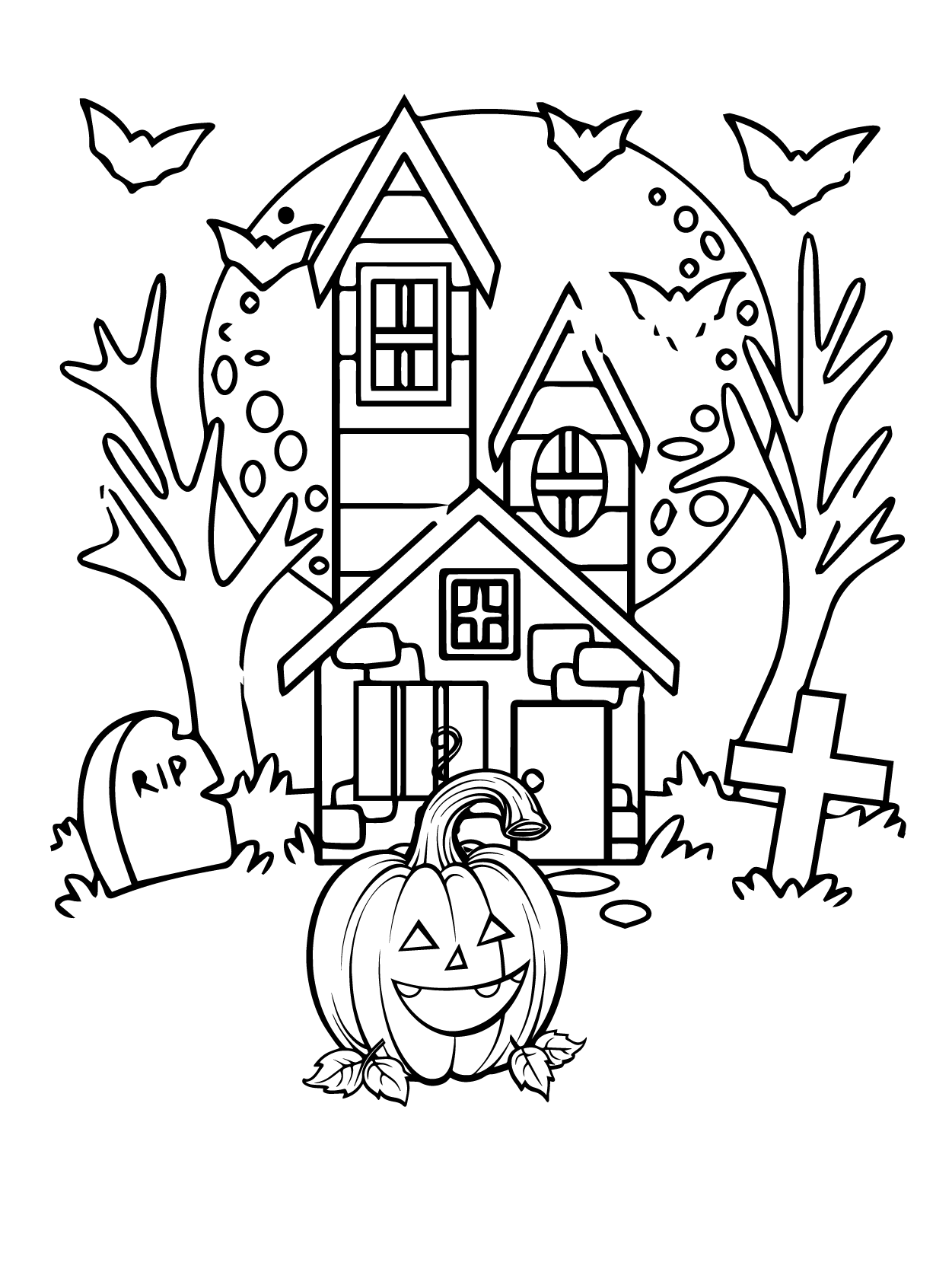 Dibujo de Kawaii Halloween 15 para Colorear