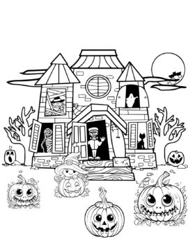 Dibujo de Kawaii Halloween 16 para Colorear