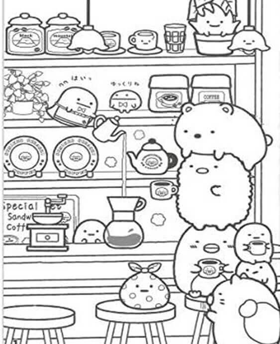 Dibujo de Animados Kawaii para Colorear