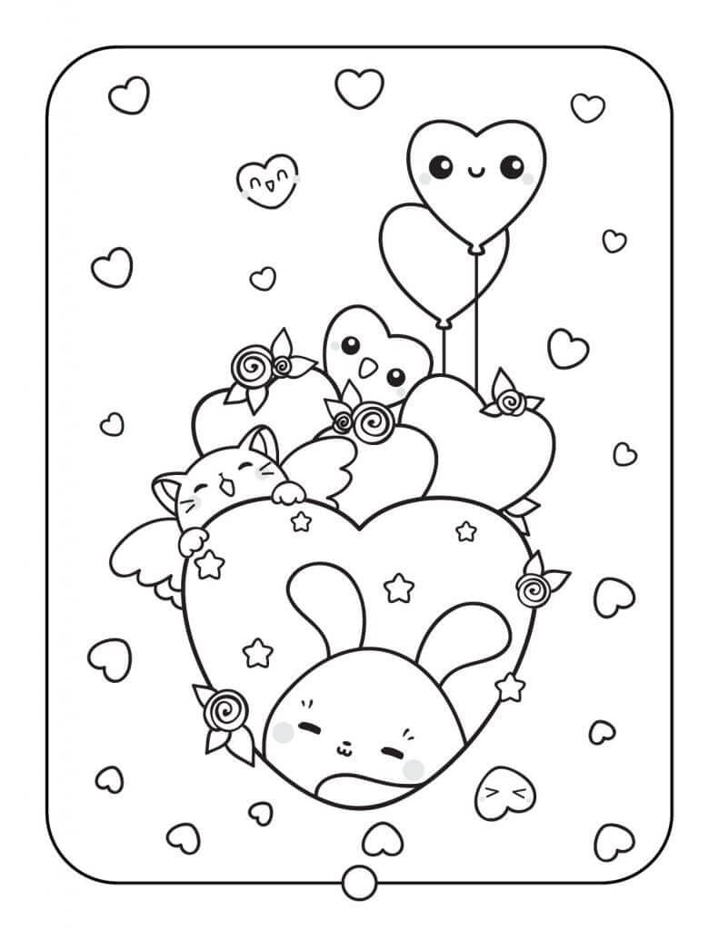 Dibujo de Gran Kawaii para Colorear