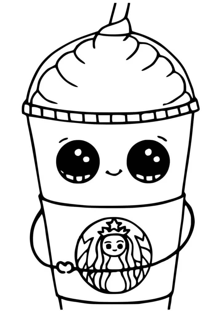 Dibujo de Kawaii bebé Sonriendo para Colorear