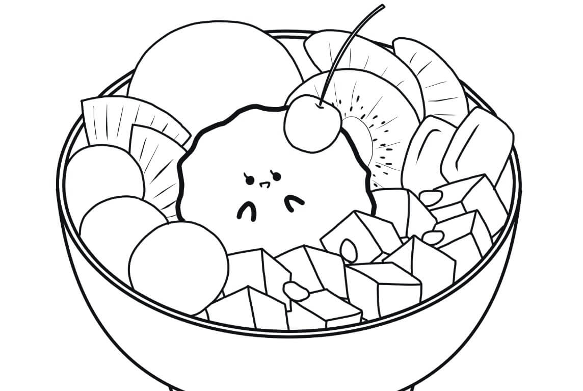 Dibujo de Kawaii Perfecto para Colorear