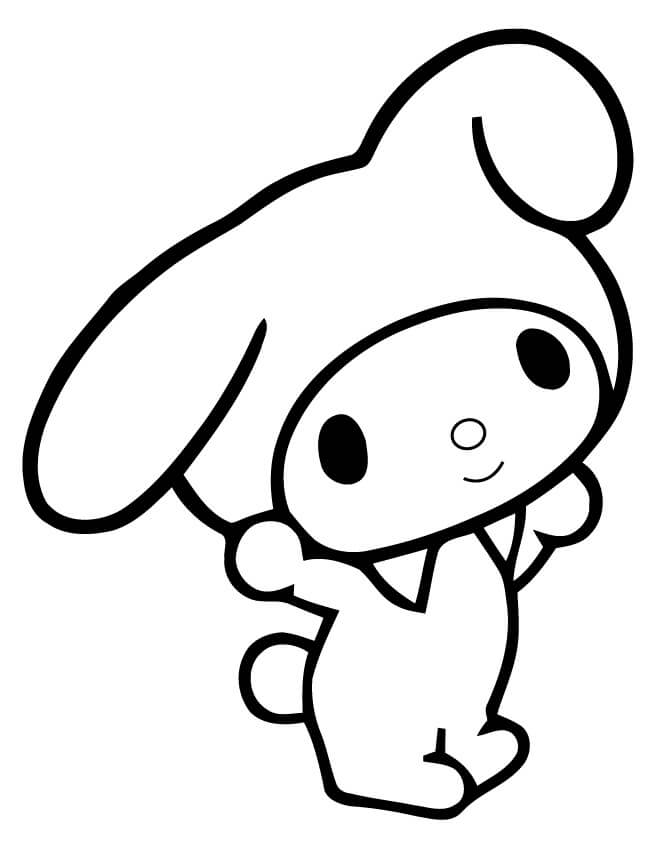 Dibujo de Personaje Kawaii para Colorear