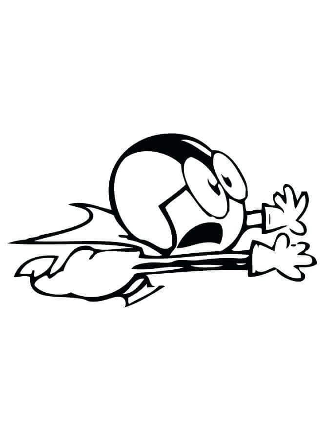 Dibujo de Aterrador Kick Buttowski 1 para Colorear