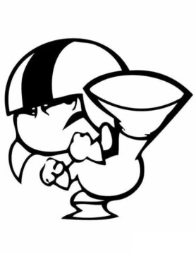 Dibujo de Patada Buttowski para Colorear
