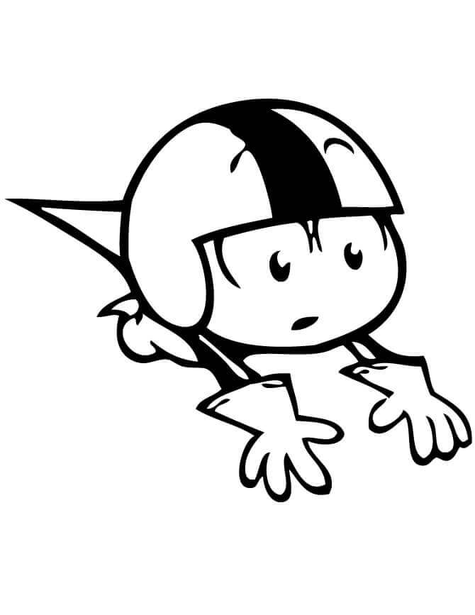 Dibujo de Sorpresa Kick Buttowski 1 para Colorear