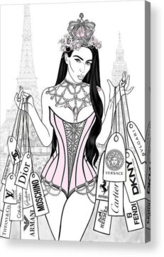Dibujo de Kim Kardashian y la Marca para Colorear