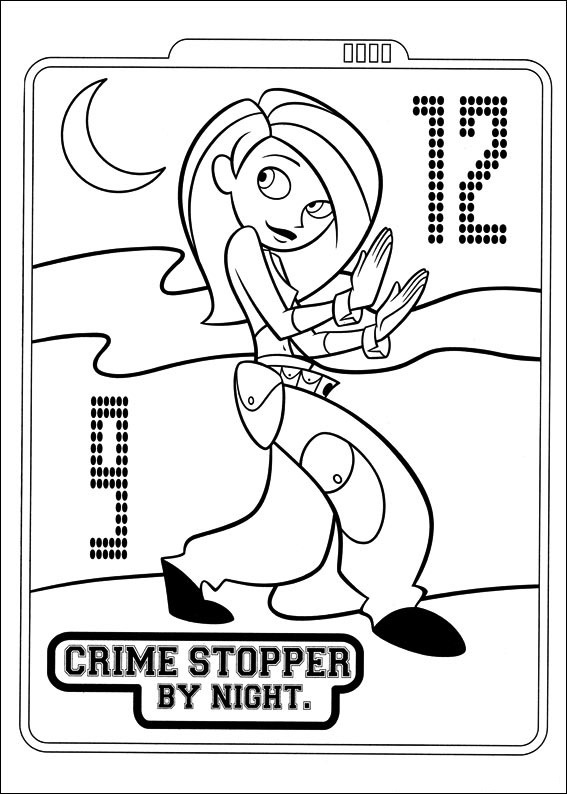 Dibujo de Crime Stopper para Colorear